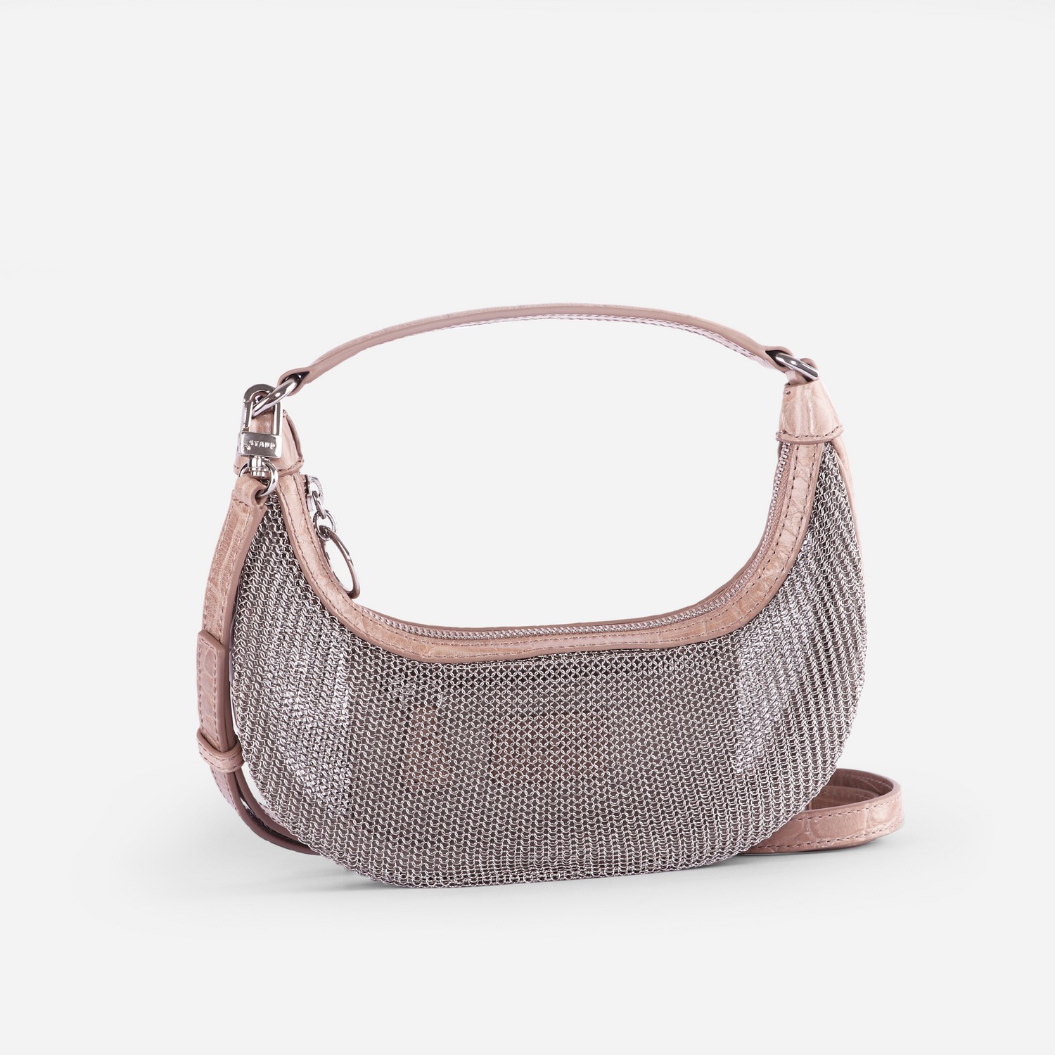 STAUD Sasha Mini Chain-Mail Bag